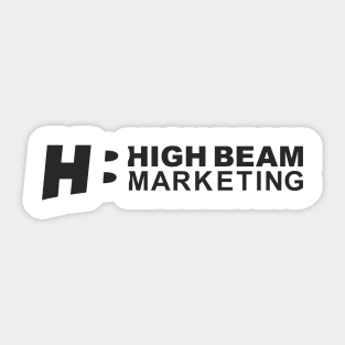 High Beam Marketing Tee (Black Logo 1 Variant) Sticker